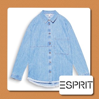 [Esprit] เสื้อยีนส์ ไซส์ XS~M เอสพรี วินเทจ มินิมอล มือสอง สภาพเหมือนใหม่