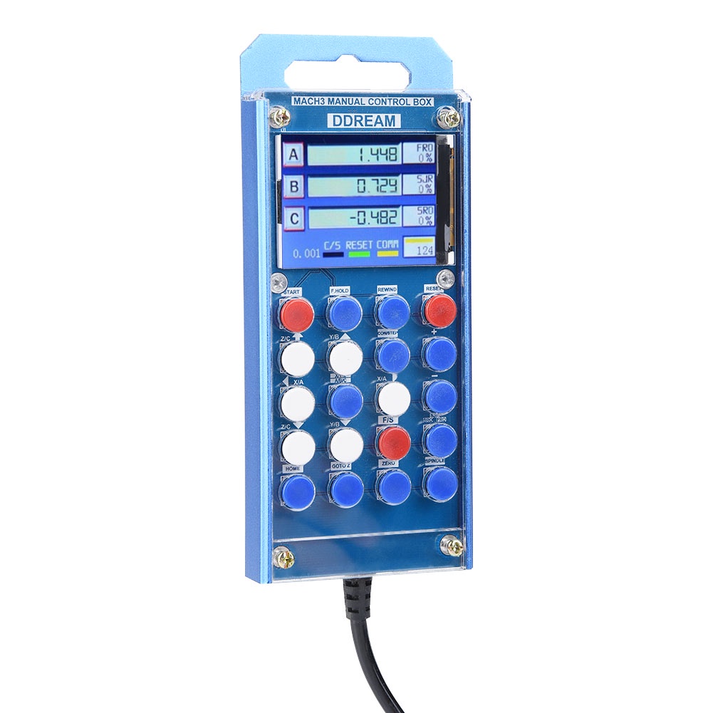 December305 6 Axis Mach3 Digital LCD Display Hand Manual Control Box ...