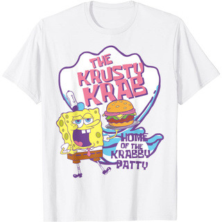 ทางเลือกที่ดีที่สุดของคุณเสื้อยืด พิมพ์ลาย Spongebob Squarepants สีพาสเทล Krusty KrabS-5XL