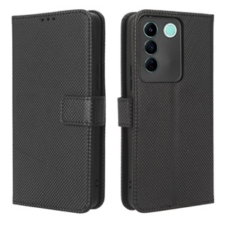 Vivo V27E เคส PU Leather Case เคสโทรศัพท์ Stand Wallet VivoV27E เคสมือถือ Cover