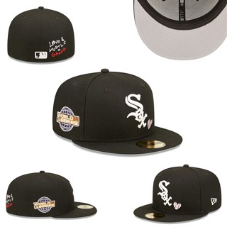 หมวกปีกแบน ปิดก้น ลายนักเตะ Mlb Chicago White Sox New York Yankees สําหรับผู้ชาย และผู้หญิง