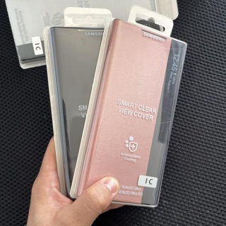 เคสโทรศัพท์มือถือหนัง ฝาพับกระจกใส อัจฉริยะ สําหรับ Samsung Note 20 Ultra 5G Galaxy Note20 EF-ZN985
