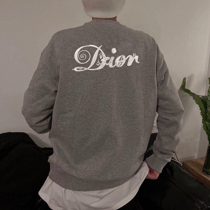 เสื้อกันหนาวแขนยาว-ปักลายโลโก้โป๊กเกอร์-dior-ความหนาแน่นสูง-สําหรับผู้ชาย-และผู้หญิง