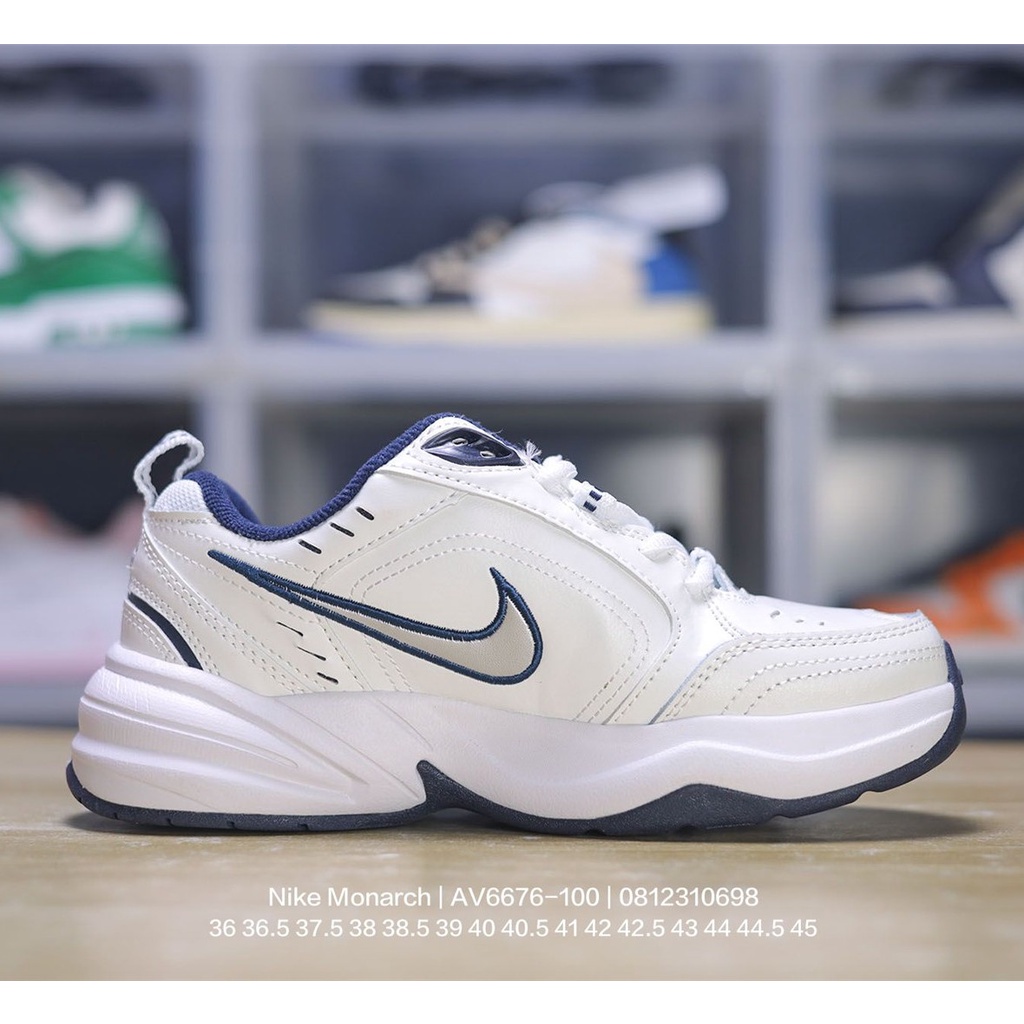 nike-air-monarch-iv-regal-4-generation-retro-torre-รองเท้าผ้าใบลําลอง-เหมาะกับการวิ่งจ๊อกกิ้ง