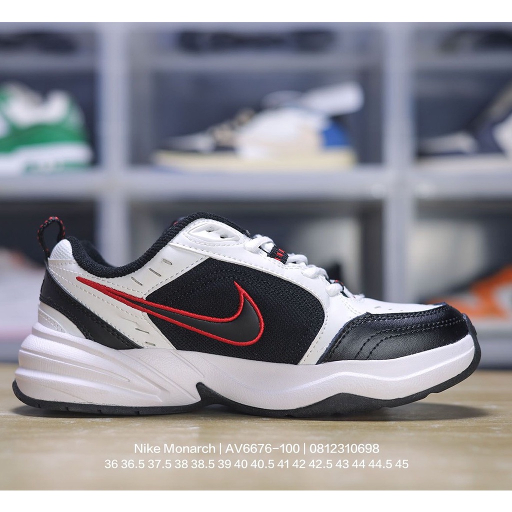 nike-air-monarch-iv-regal-4-generation-retro-torre-รองเท้าผ้าใบลําลอง-เหมาะกับการวิ่งจ๊อกกิ้ง