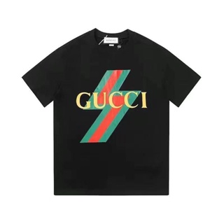 Gucci เสื้อยืดคอกลม แขนสั้น พิมพ์ลายโลโก้กราฟฟิติ G Koujia แฟชั่นหรูหรา สไตล์ยุโรป