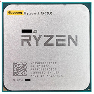 ซ็อกเก็ตโปรเซสเซอร์ CPU YZX Ryzen 5 1500 X R5 1500X R5-1500X 3.5 GHz Quad-Core Eight-Core L3=16M 65W YD150XBBM4GAE AM4