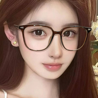 แฟชั่นสายตาสั้นแว่นตาเกรดที่มีเกรด0°-600°ป้องกันสีฟ้าป้องกันรังสีแว่นตาเปลี่ยนเลนส์สำหรับผู้หญิงเกาหลีกรอบแว่นตา