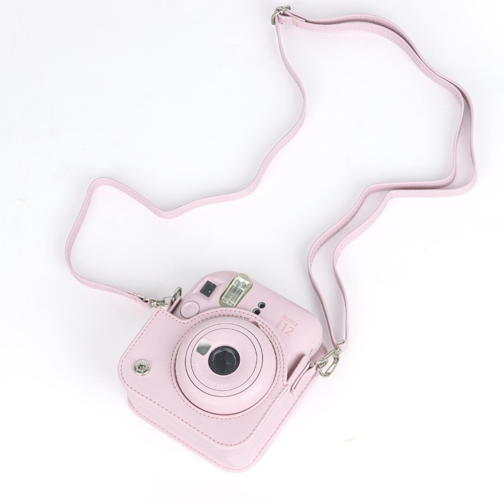 เคสกระเป๋าใส่กล้อง-หนัง-pu-พร้อมอัลบั้มรูป-อุปกรณ์เสริม-สําหรับ-polaroid-fujifilm-instax-mini-12