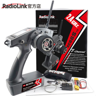 Radiolink RC6GS V3 2.4G 7CH เครื่องรับส่งสัญญาณวิทยุ R7FG Gyro สําหรับเรือ รถบังคับ