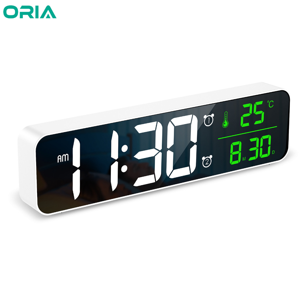 oria-นาฬิกาปลุกดิจิทัล-led-พลังงาน-usb-พร้อมจอแสดงผลอุณหภูมิ-และสัญญาณเตือนคู่-สําหรับแขวนข้างเตียงนอน