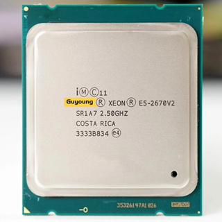 Yzx Xeon Serv แกนโปรเซสเซอร์เวอร์ E5 2670 V2 E5-2670 V2 CPU E5 2670V2 2.5 LGA 2011 SR1A7