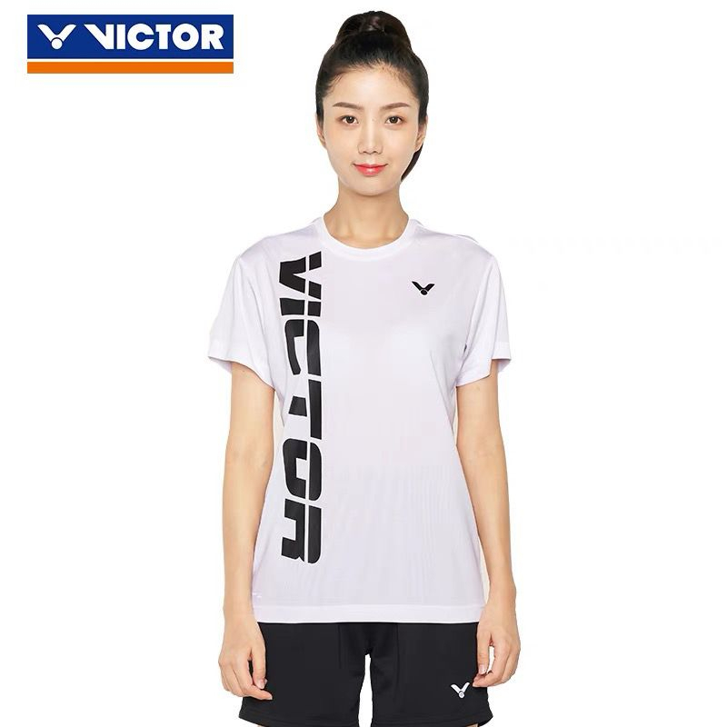 victory-ใหม่-เสื้อยืดกีฬาแบดมินตัน-แขนสั้น-ระบายอากาศ-แห้งเร็ว-น้ําหนักเบา