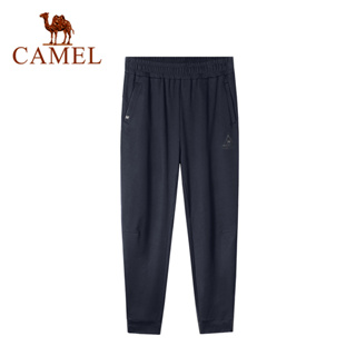 Camel กางเกงกีฬา ขายาว ผ้าถัก ระบายอากาศ แห้งเร็ว ทรงหลวม สําหรับผู้ชาย