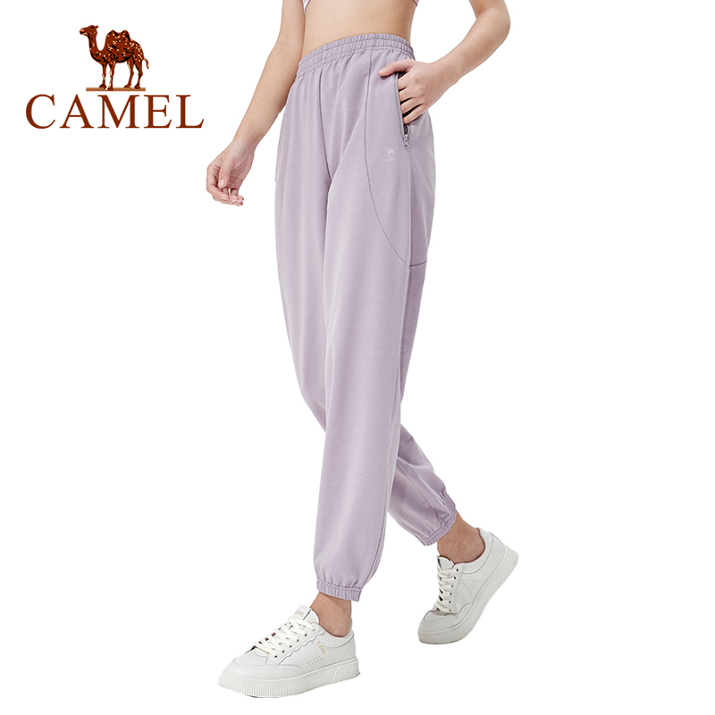 camel-กางเกงกีฬา-ขายาว-ผ้าถัก-ระบายอากาศ-แห้งเร็ว-ทรงหลวม-สําหรับผู้หญิง