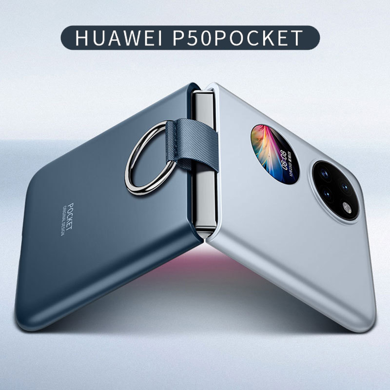 huawei-p50-pocket-กระเป๋าแฟชั่น-บางเฉียบ-เคสฝ้า-ป้องกันการเคาะ-ผิวสัมผัสหรูหรา-เคสพีซี-พร้อมแหวนนิ้ว-เคลือบด้าน-แข็ง