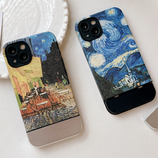 เข้ากันได้สำหรับเคส iPhone iPhone 11 เคสสำหรับ iPhone 14 Pro Max เคส เคสโทรศัพท์มือถือ ชุบภาพวาดของแวนโก๊ะแฟชั่น iPhone 13 Pro Max iPhone 12 Pro Max 11 7Plus 8Plus 6Plus XR xs เคส iPhone