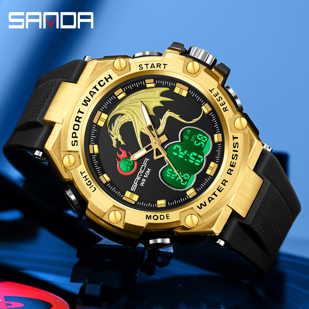 sanda-นาฬิกาข้อมือควอตซ์ดิจิทัล-led-อิเล็กทรอนิกส์-แบรนด์หรู-สไตล์ทหาร-กันน้ํา-สําหรับผู้ชาย