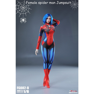 ถุงน่อง 1/6 ลายทหาร FireGirl FG082 Spiderman สําหรับ TBL Female Bodyman