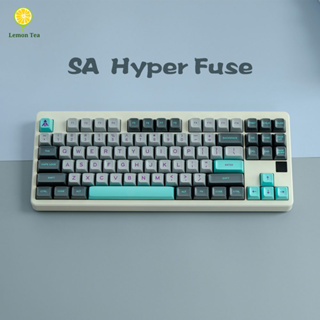 [In stock] hyper fuse Keycaps ABS Material SA profile Suitable For 61/68/71/84/87/96/104 And Other Mechanical Keyboards