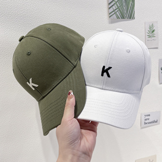 หมวกเบสบอล กันแดด พิมพ์ลายตัวอักษร K สไตล์เกาหลี สําหรับผู้ชาย และผู้หญิง