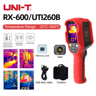 Uni-t UTi260B อินฟราเรดความร้อน -15~550°C เครื่องวัดอุณหภูมิอินฟราเรด USB 256*192 พิกเซล สําหรับถ่ายภาพ