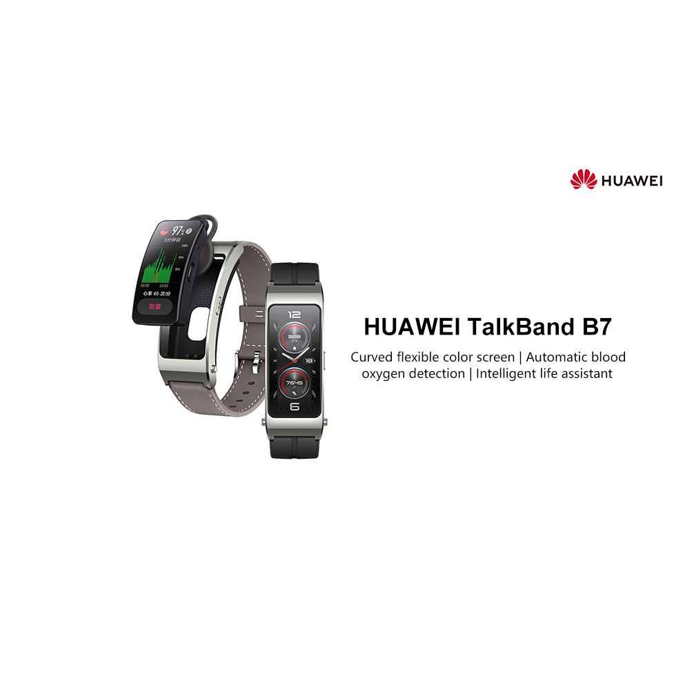ของแท้ Huawei สมาร์ททัลคแบนด์ B7 FDS-B49 วัดอัตราการเต้นของหัวใจ ...
