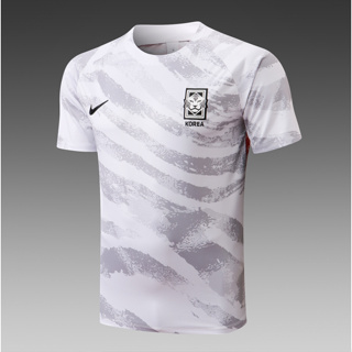 【Fans Issue Kit 】เสื้อกีฬาแขนสั้น ลายทีมชาติฟุตบอลเกาหลี 22 23 สีขาว ไซซ์ S-2XL|พร้อมส่ง