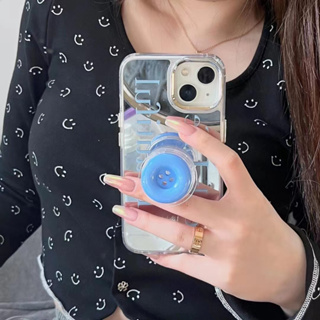 เคสโทรศัพท์มือถือ พร้อมขาตั้ง สีฟ้า สําหรับ iPhone 11 12 12pro 12promax 13 13pro 13promax 14 14pro 14promax