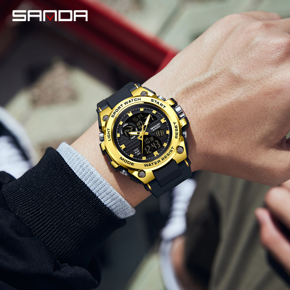 sanda-นาฬิกาข้อมือสปอร์ตแฟชั่น-กันน้ํา-แสดงวันที่อัตโนมัติ-หรูหรา-สําหรับผู้ชาย