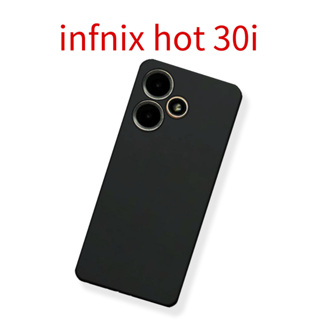 เคสโทรศัพท์มือถือ ซิลิโคนนิ่ม TPU สีดํา สําหรับ Infinix Hot 30i X669C