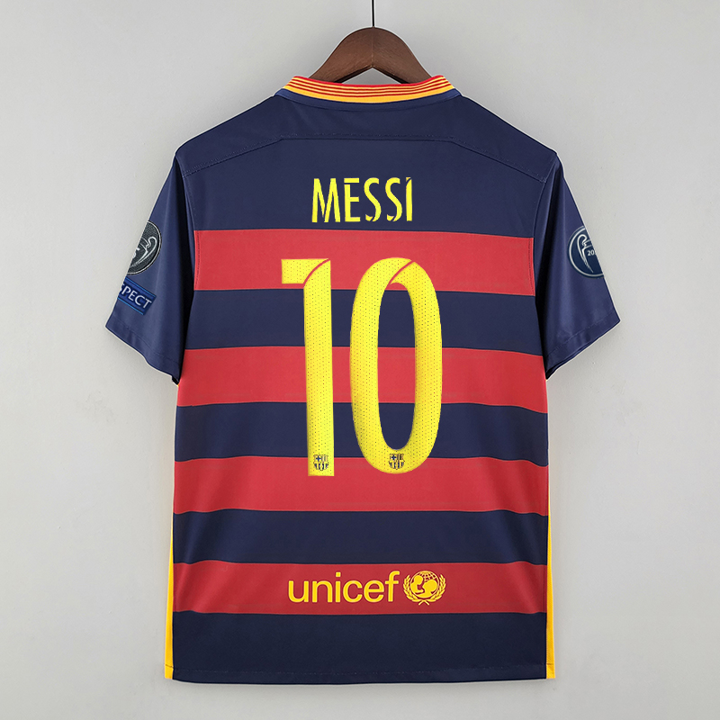 เสื้อกีฬาแขนสั้น-ลายทีมชาติฟุตบอล-barcelona-jersey-messi-เลือกลายได้-สไตล์เรโทร-ไซซ์-15-16