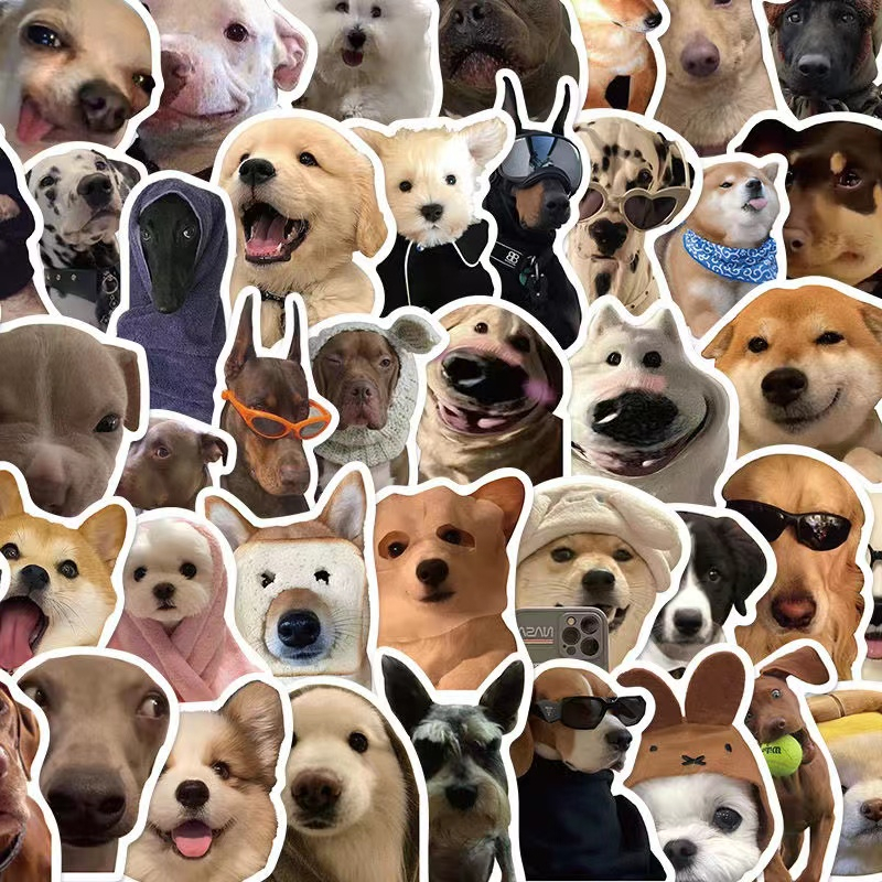【50 ชิ้น】Cute Dog Stickers สติ๊กเกอร์สุนัข สติกเกอร์สัตว์น่ารัก ...