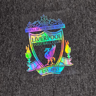 สติกเกอร์สะท้อนแสง ลาย Liverpool Football สําหรับติดตกแต่งกระจกรถยนต์ แล็ปท็อป แท็บเล็ต