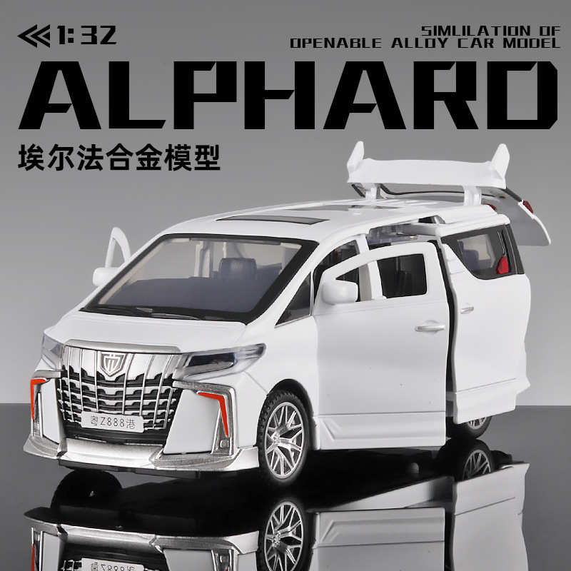 รถของเล่น-toyota-alphard-diecast-สเกล-1-32-อัลลอยด์-ดึงถอยหลัง-ของขวัญ-สําหรับเด็ก