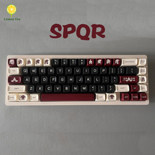 [In stock] SPQR Keycaps ABS Material SA profile Suitable For 61/68/71/84/87/96/104 And Other Mechanical Keyboards