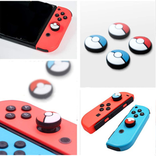 ฝาครอบจอยสติ๊ก สําหรับ Nintend Switch Thumb Stick NS Lite Controller Joy Con Pokemon 4 ชิ้น ต่อชุด
