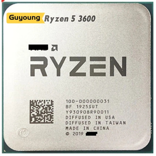 Yzx Ryzen 5 3600 R5 3600 3.6 GHz ซ็อกเก็ตโปรเซสเซอร์ CPU AM4 7NM 65W L3=32M 100- หกแกน สําหรับเล่นเกม000000031