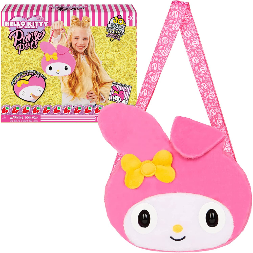 purse-pets-sanrio-hello-kitty-and-friends-my-melody-interactive-pet-toy-sanrio-กระเป๋าสตางค์สัตว์เลี้ยง-ลาย-hello-kitty-และ-my-melody-ของเล่นสําหรับสัตว์เลี้ยง