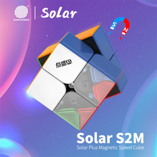 Diansheng ลูกบาศก์แม่เหล็ก พลังงานแสงอาทิตย์ S2M 2x2 ไร้สติกเกอร์ 50 มม.