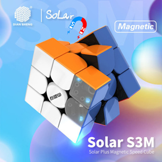 Diansheng รูบิคแม่เหล็ก พลังงานแสงอาทิตย์ S3M 3x3 3 ความเร็ว 3x3x3