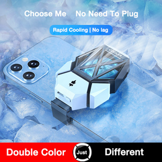 BlueWow Brand New DY08 Phone Cooler for Gaming Universal Mini Mobile Phone Cooling Fan Radiator Turbo Hurricane Game Cooler Cell Phone Cool Heat Sink For Samsung/Xiaomi