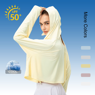 เสื้อคลุมกันแดด แขนยาว มีซิป UPF 50+ พลัสไซซ์ กัน UV SPF สําหรับผู้หญิง