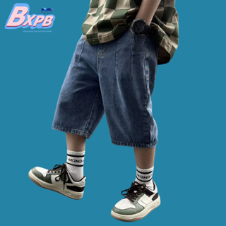 Bxpb- กางเกงยีนขาสั้น ทรงหลวม คุณภาพสูง สไตล์เกาหลี สําหรับเด็ก ไซซ์ 110-170