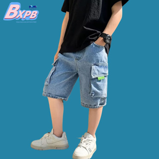 Bxpb- กางเกงยีนขาสั้น ทรงหลวม คุณภาพสูง สไตล์เกาหลี สําหรับเด็ก ไซซ์ 110-170