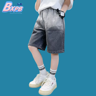 Bxpb- กางเกงยีนขาสั้น ทรงหลวม ไล่โทนสี สไตล์เกาหลี คุณภาพสูง สําหรับเด็ก ไซซ์ 110-170