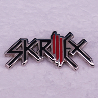 เข็มกลัดเคลือบ ลายสัญลักษณ์ Skrillex Enamel Pin American DJ อุปกรณ์เสริม สําหรับแฟนเพลง ของขวัญ
