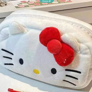 Sanrioed Kawaii กระเป๋าดินสอ ลายการ์ตูน Hello Kitty เครื่องเขียน สําหรับเด็กนักเรียน