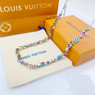 Loui Vuitton สร้อยคอ สร้อยข้อมือ สลักตัวอักษร หลากสีสัน