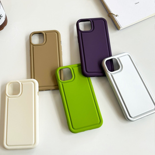 เคสโทรศัพท์มือถือ กันกระแทก สีพื้น สีมาการอง สําหรับ Iphone 14promax 14pro 13promax 13pro 12 12promax 11